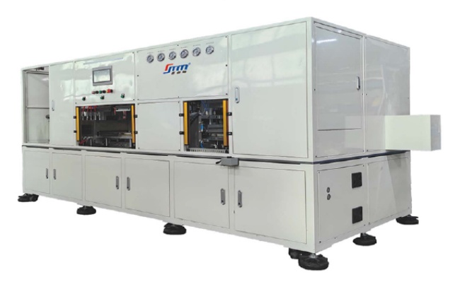 玻纤板手机后盖热弯成型全主动出产线